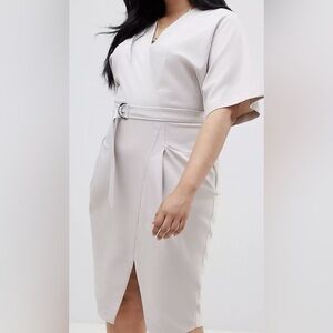 ASOS Curve Wrap Dress With D Ring Belt